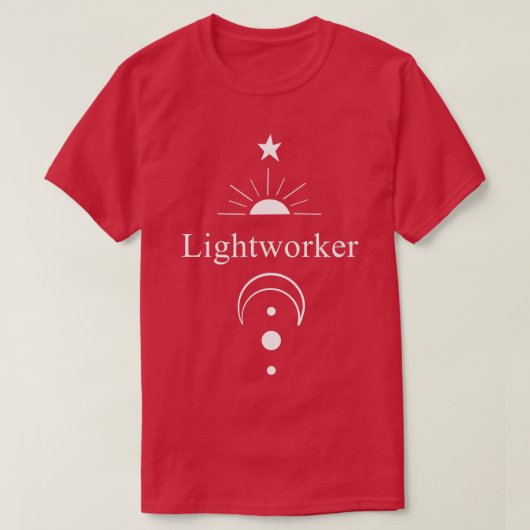 Lightwerker reiki energieherberging new age medita t-shirt (Design voorkant)