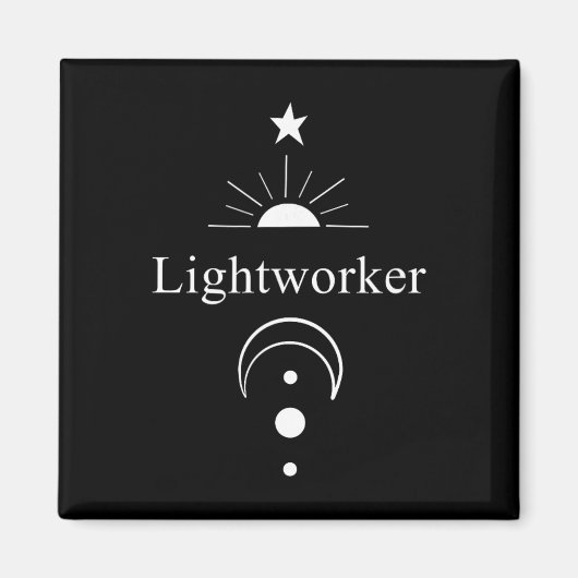 Lightworker Reiki Energie Genezing New Age Mediter Magneet (Voorkant)