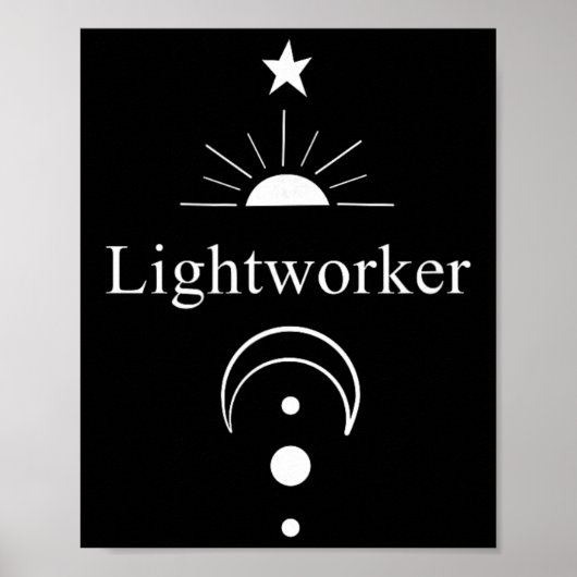Lightworker Reiki Energie Genezing New Age Mediter Poster (Voorkant)