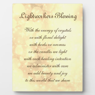 Lightworkers Blessing Fotoplaat
