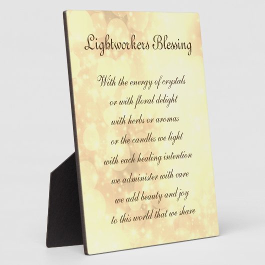Lightworkers Blessing Fotoplaat (Zijkant)