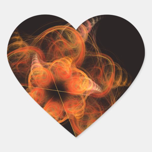 Lightworks Abstract Art Heart Sticker (Voorkant)