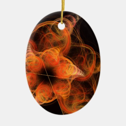 Lightworks Abstract Art Oval Ornament (Voorkant)