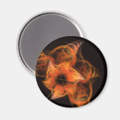 Lightworks Abstract Art Round Magnet (Voorkant / Achterkant)