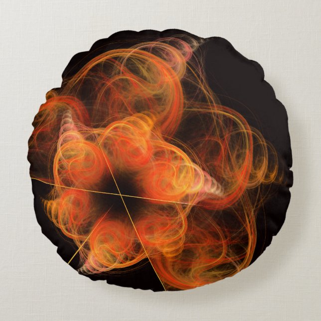 Lightworks Abstract Art Round Pillow Rond Kussen (Voorkant)