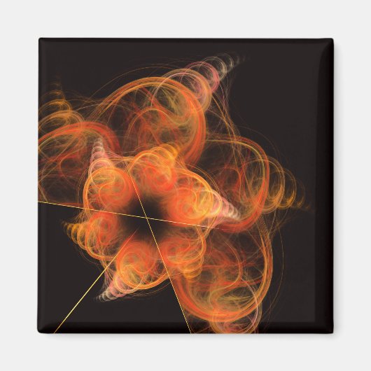 Lightworks Abstract Art Square Magnet (Voorkant)