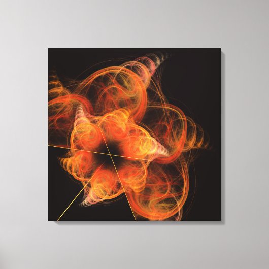Lightworks Abstract Art Wrapped Canvas Print (Voorkant)