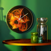 Lightworks Abstracte Art Round Grote Klok