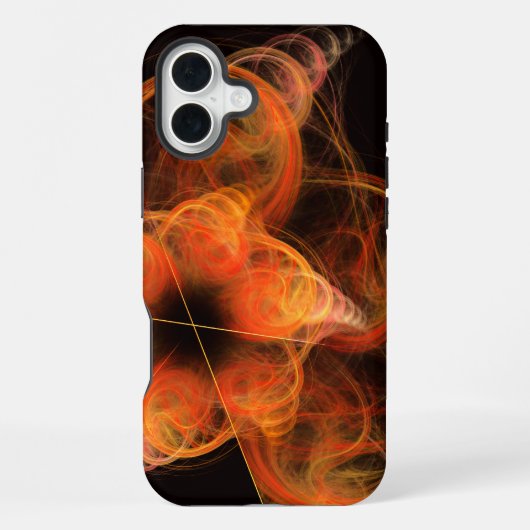 Lightworks Abstracte Kunst FRACTAL van vurige ener iPhone Hoesje (Achterkant)