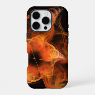 Lightworks Abstracte Kunst Fractal van vurige ener iPhone 16 Pro Hoesje