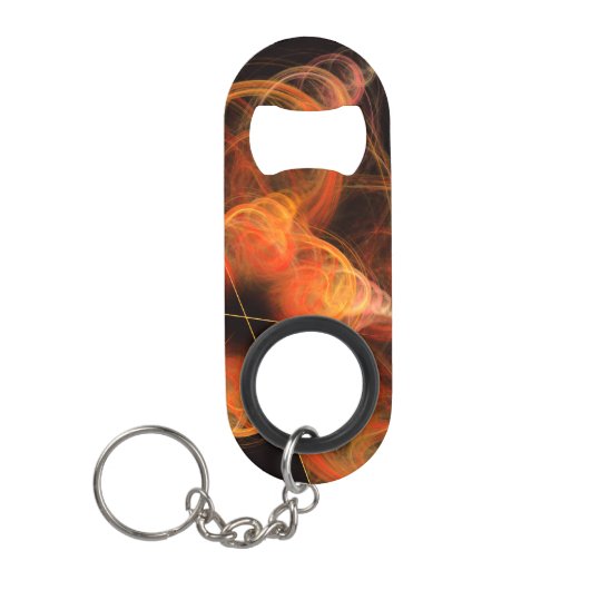Lightworks Abstracte kunst Sleutelhanger Flessenopener (Voorkant)