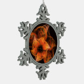 Lightworks Abstracte kunst Tin Sneeuwvlok Ornament (Links)