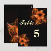 Lightworks Table Number Briefkaart (Voorkant / Achterkant)