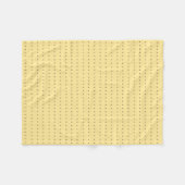 LightYellow en Tan Stippen Pattern Blanket Fleece Deken (Voorkant (Horizontaal))
