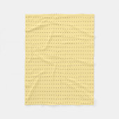 LightYellow en Tan Stippen Pattern Blanket Fleece Deken (Voorkant)