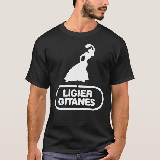 Ligier Gitanes F1 team logo 1975-1980 &x27;Gypsy d T-shirt (Voorkant)