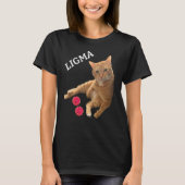 Ligma Joke Cat met speelgoed T-shirt (Voorkant)