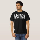Ligma Survivor - Meme Red Box Logo T-shirt (Voorkant volledig)