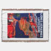 Lignes Aeriennes Latecoere Vintage Poster Deken (Voorkant)