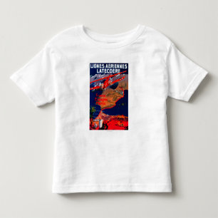 Lignes Aeriennes Latecoere Vintage Poster Kinder Shirts