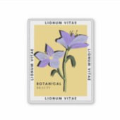 Lignum vitae paarse bloem sticker (Voorkant)