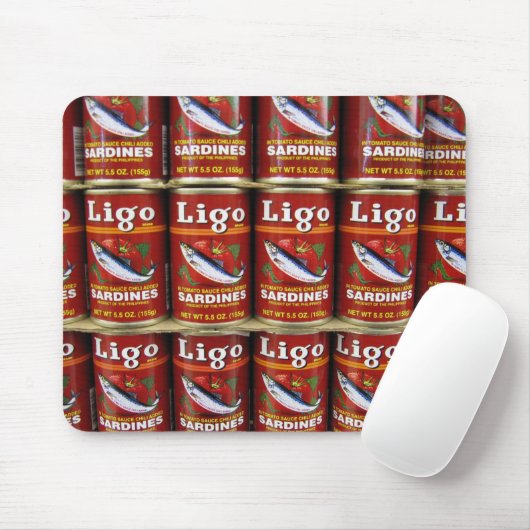 Ligo Sardine Can Mousepad Muismat (Met muis)