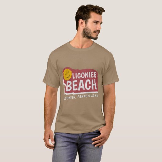 Ligonier Beach - Ligonier, PA T-shirt (Voorkant volledig)