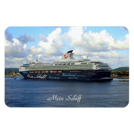 Ligplaats in Bonaire Mein Schiff Magneet (Horizontaal)