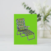 Ligstoel Chaise Longue Briefkaart (Staand voorkant)