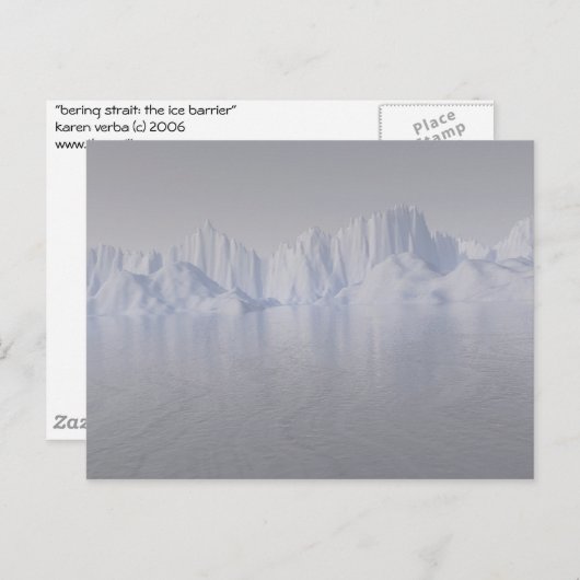 ligstro: de ijsbarrière briefkaart (Voorkant / Achterkant)