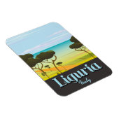 Liguria Italyreisposter Magneet (Rechterzijde)