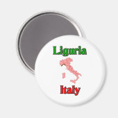 Ligurië Italië Magneet (Voorkant / Achterkant)