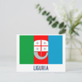 Ligurië met naam briefkaart (Staand voorkant)