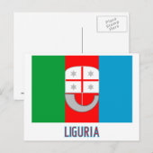 Ligurië met naam briefkaart (Voorkant / Achterkant)