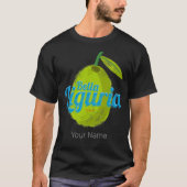 Ligurië Retro Olive Italië  vakantie Souvenir T-shirt (Voorkant)
