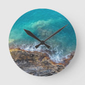 Ligurische golven ronde klok (Voorkant)