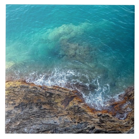 Ligurische golven tegeltje (Voorkant)