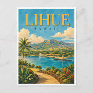 Lihue Hawaï Nawiliwili Haven GeoSaga Briefkaart