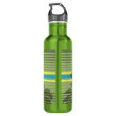 Lihue Hibiscus Stripe Hawaiian Waterfles (Achterkant)