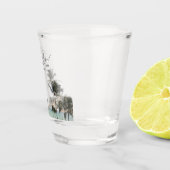 Lihue Kauai foto bruiloft gunst gejuich shot glas (Rechts)