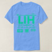  Lihue Kauai LIH luchthavencode Reisdag Re T-shirt (Design voorkant)