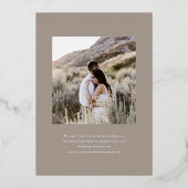 Lihue Wedding Gold Starfish Folie Uitnodiging (Achterkant)