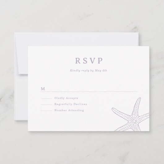 Lihue Wedding RSVP Kaartje (Voorkant)