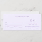 LiIac Lavendel een cadeau voor u Beauty Certificaa (Achterkant)