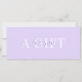 LiIac Lavendel een cadeau voor u Beauty Certificaa (Voorkant)