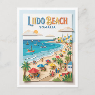Liido Beach Mogadishu Somalië Briefkaart
