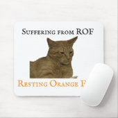 Lijden aan ROF (Resting Oranje Face) Muismat (Met muis)