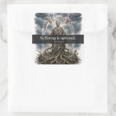 Lijden is optioneel — Epictetus Sticker (Tas)
