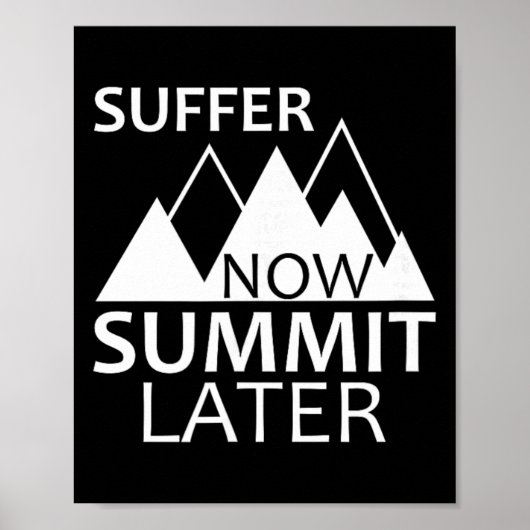 Lijden Nu Top Later  Poster (Voorkant)