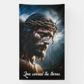 Lijdens- en offerportret  spandoek (Verticaal)